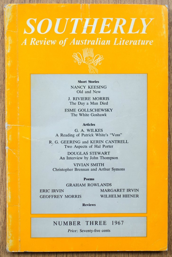 Southerly: A Review of Australian Literature, Number 3 of 1967