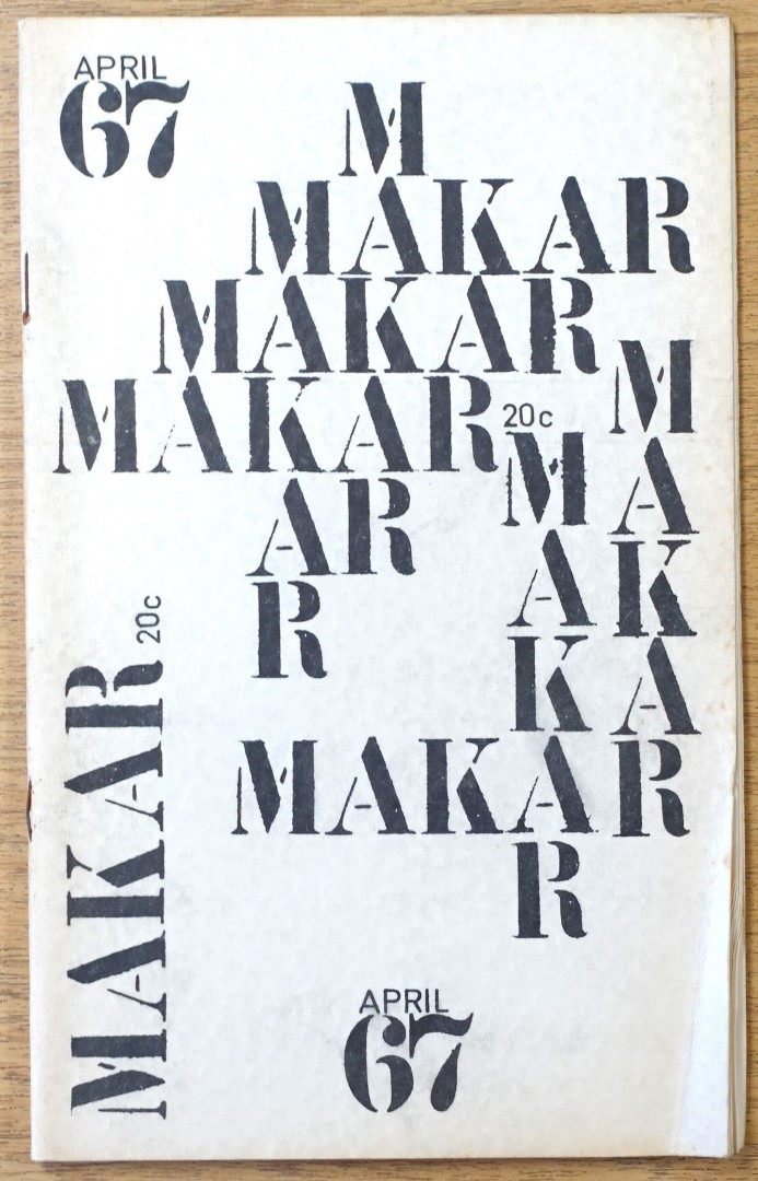The Makar: The Literary Magazine of the University of Queensland, Vol. 3 No. 1, April, 1967