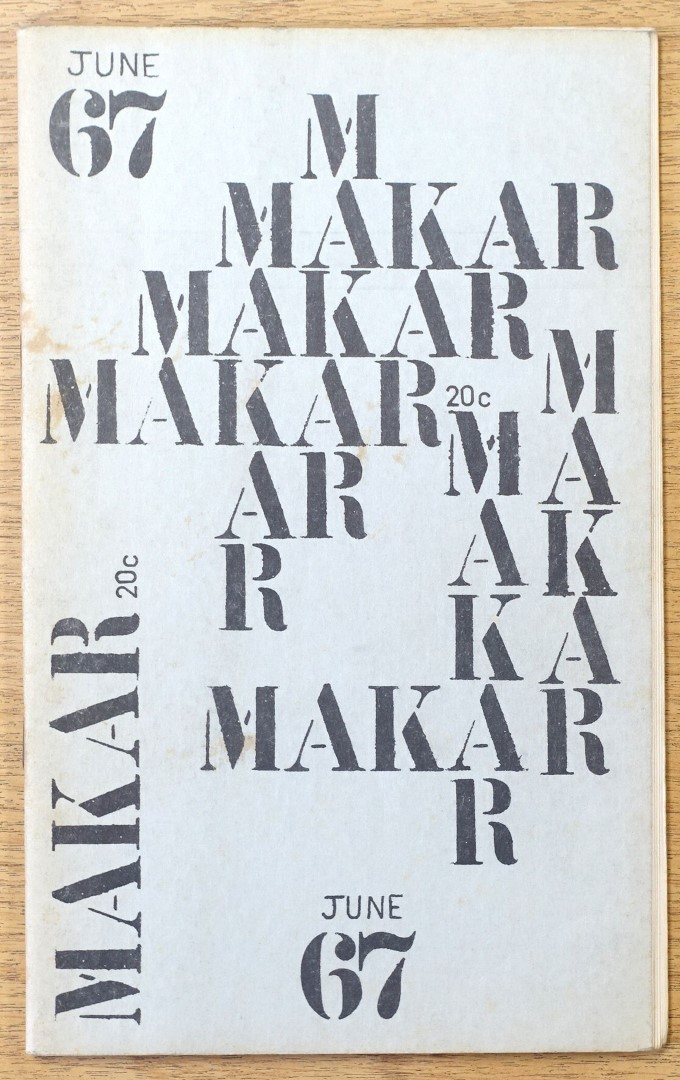 The Makar: The Literary Magazine of the University of Queensland, Vol. 3 No. 2, June, 1967