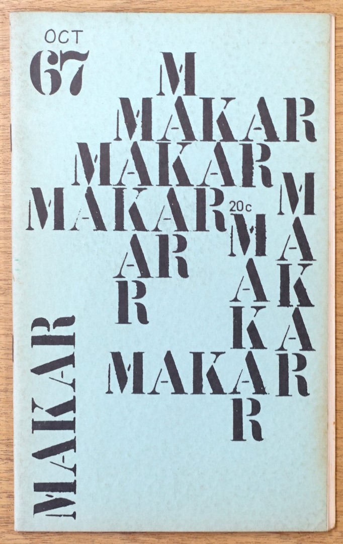 The Makar: The Literary Magazine of the University of Queensland, Vol. 3 No. 4, October, 1967