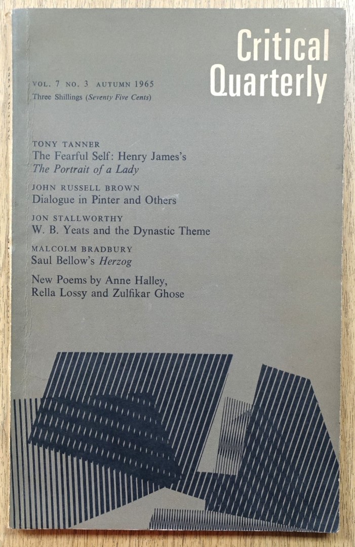 Critical Quarterly: Vol.7, No.3, Autumn 1965