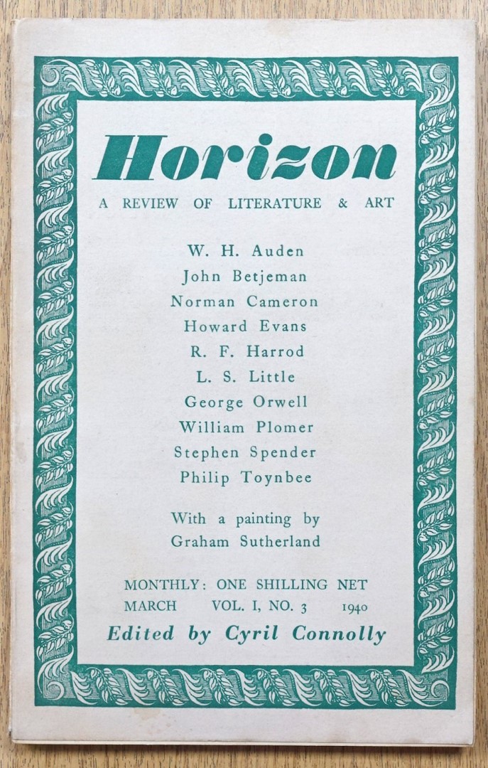 Horizon: Vol.I, No.3, March 1940