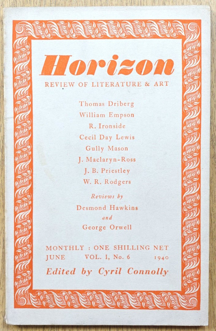 Horizon: Vol.I, No.6, June 1940