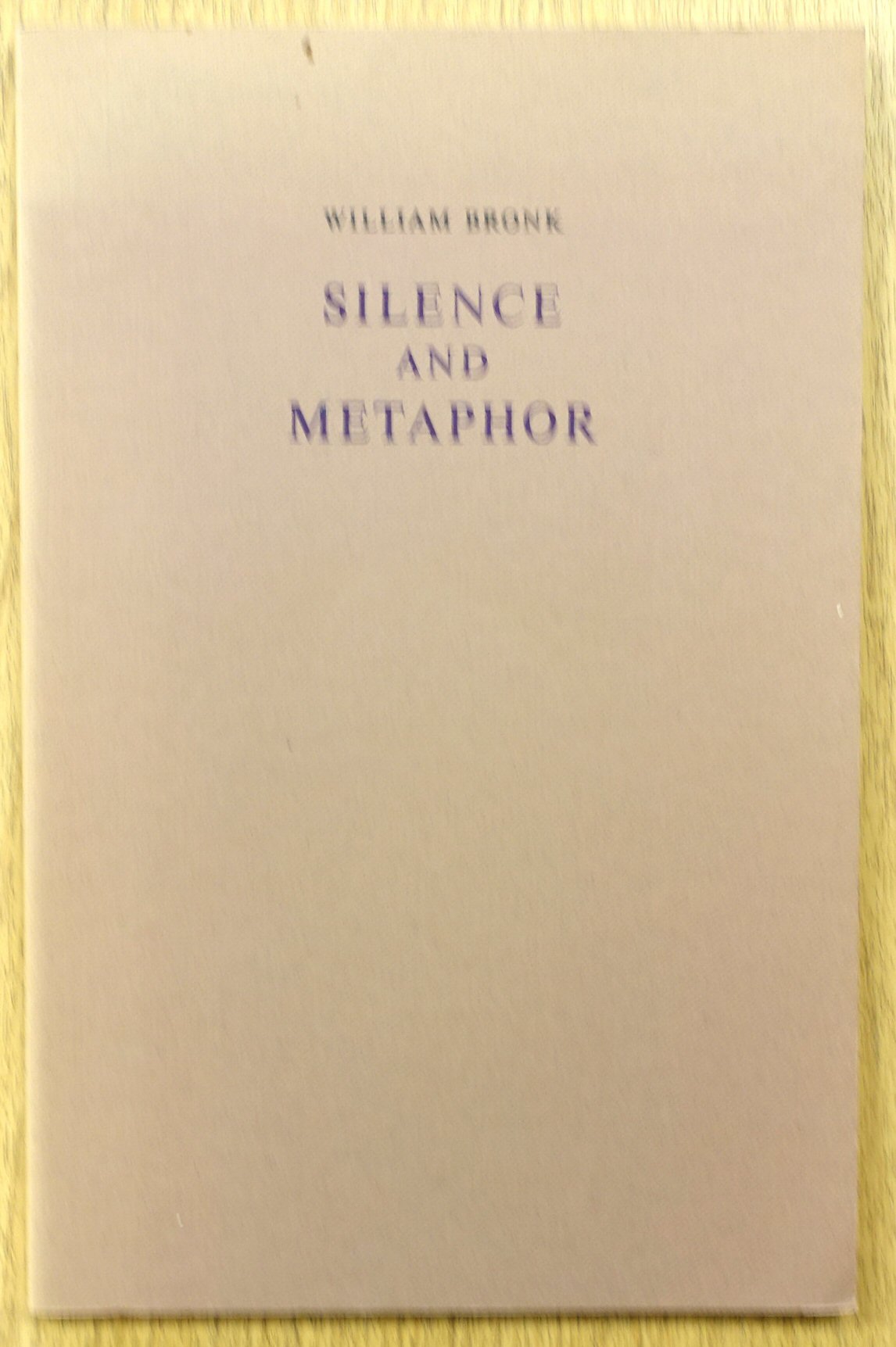 Silence and Metaphor