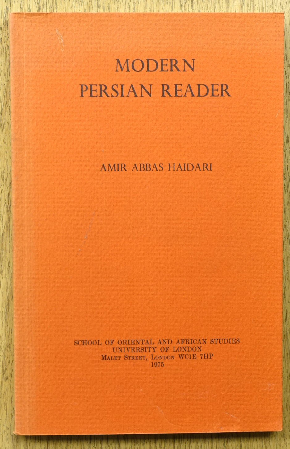 Modern Persian Reader