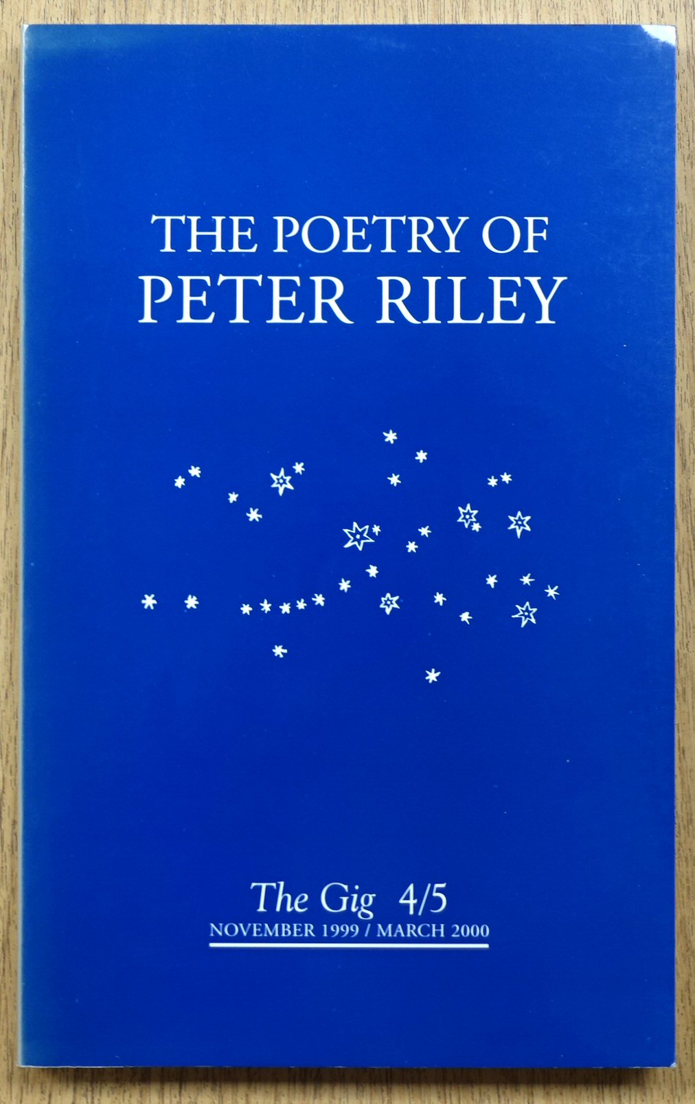 The Poetry of Peter Riley (The Gig 4/5, November 1999/March 2000)