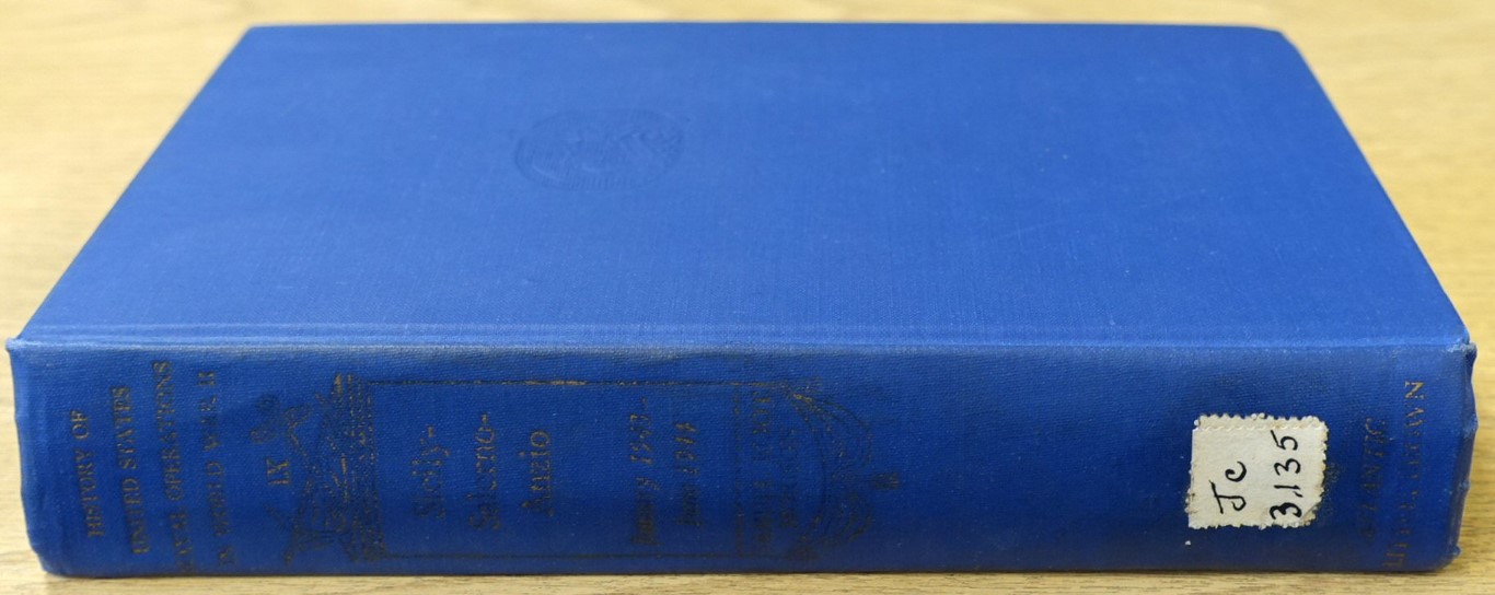 History of United States Naval Operations in World War II: Volume Nine: Sicily - Salerno - Anzio, January 1943 - June 1944